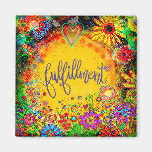 Fulfilment Pretty Fun Floral Modern Inspirivity Magnet