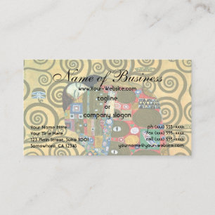 Fulfilment (The Embrace) by Gustav Klimt Business Card