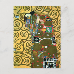 Fulfilment (The Embrace) by Gustav Klimt Wedding Announcement Postcard
