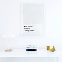 Fulham Cottage White - White Border