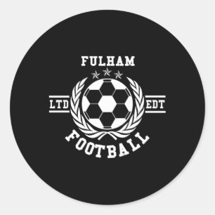 Fulham Football Classic Round Sticker