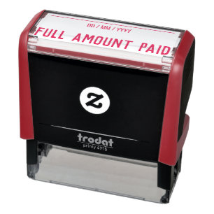"FULL AMOUNT PAID" Rubber Stamp