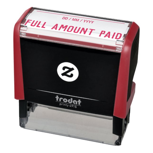 "FULL AMOUNT PAID" Rubber Stamp (Product)