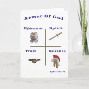 Full armour of God Christian card