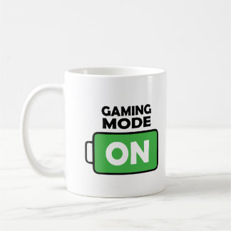 Full Battery Gaming Mug – Gamer Mode ON Coffee Cup