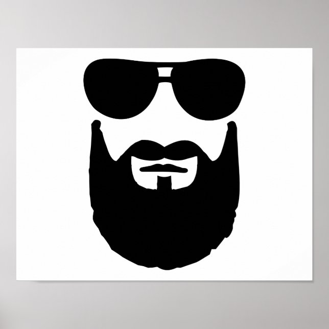 Full beard sunglasses poster (Front)