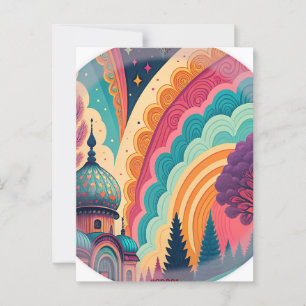 Full-Bleed Fantasy Dome Postcard – Customisable