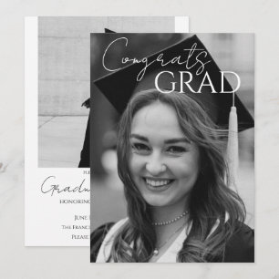 Full Bleed Photo Graduation Announcement/Party Invitation