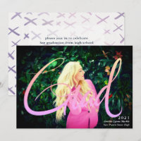 Full Bleed Photo Neon 2 Grad Overlay Invitation