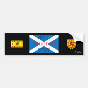 FULL BLOODED SCOT BUMPER STICKER