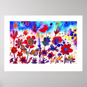 FULL BLOOM FLOWERS POSTER