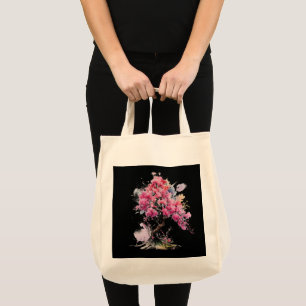 Full Bloom Sakura Cherry Blossom Tree Watercolor T Tote Bag
