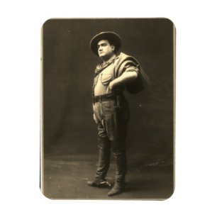 Full Body Portrait of Enrico Caruso Magnet