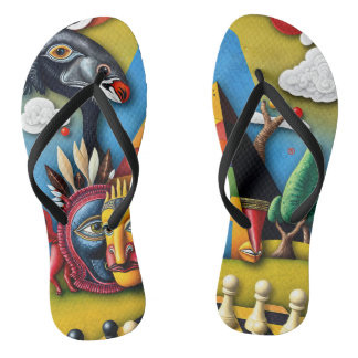 full-color 3D Flip Flops
