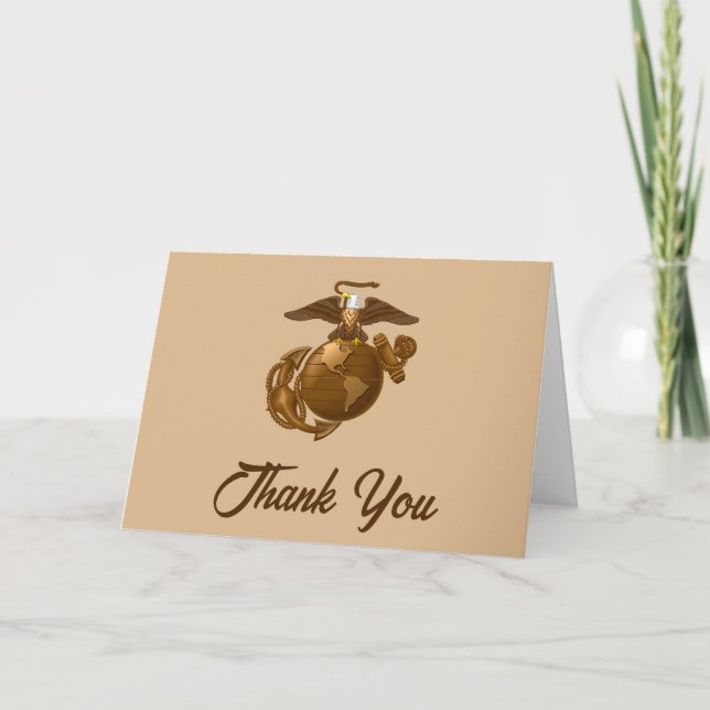 Full-Colour EGA - Bronze Thank You Card (Front)
