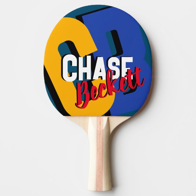 Full Colour logo on 1 side Ping Pong Paddle (Front)
