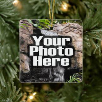 Full Colour Modern Square Picture Photo Ceramic Ornament