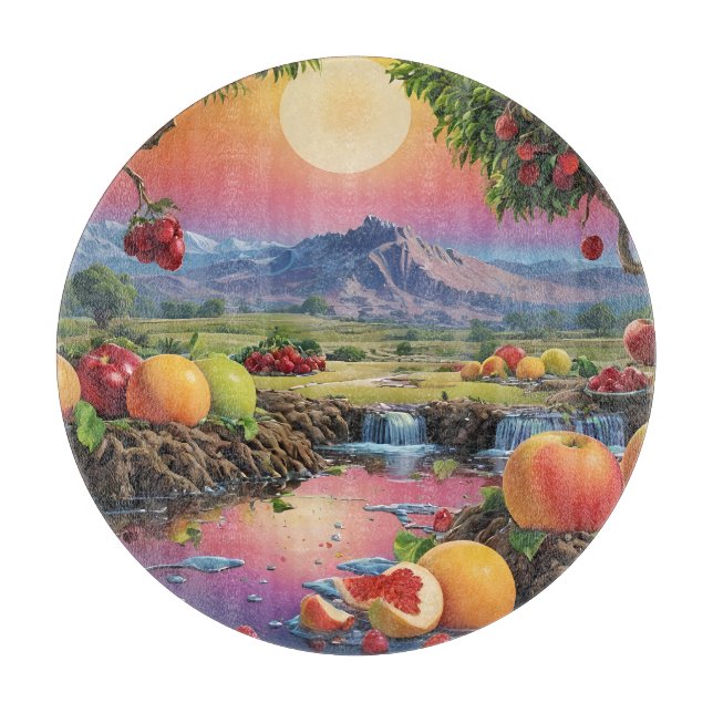 Full Colour Spectrum of Fruit 1 Cutting Board (Front)