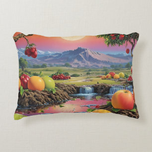 Full Colour Spectrum of Fruit 1 Decorative Cushion