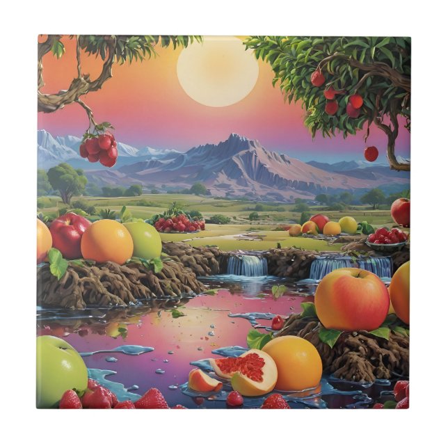 Full Colour Spectrum of Fruit 1 Tile (Front)