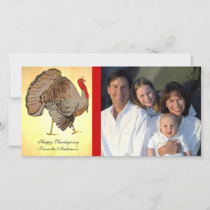 Full Colour Thanksgiving Photos Holiday Card