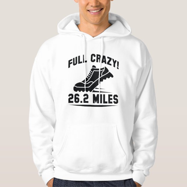 Full Crazy 26.2 Miles Hoodie (Front)