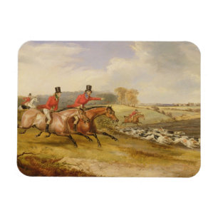 Full Cry, Bachelor's Hall, 1835 (oil on canvas) Magnet
