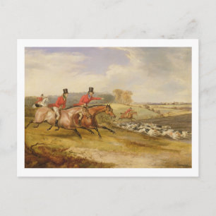 Full Cry, Bachelor's Hall, 1835 (oil on canvas) Postcard