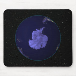 Full Earth at night showing city lights 7 Mouse Mat