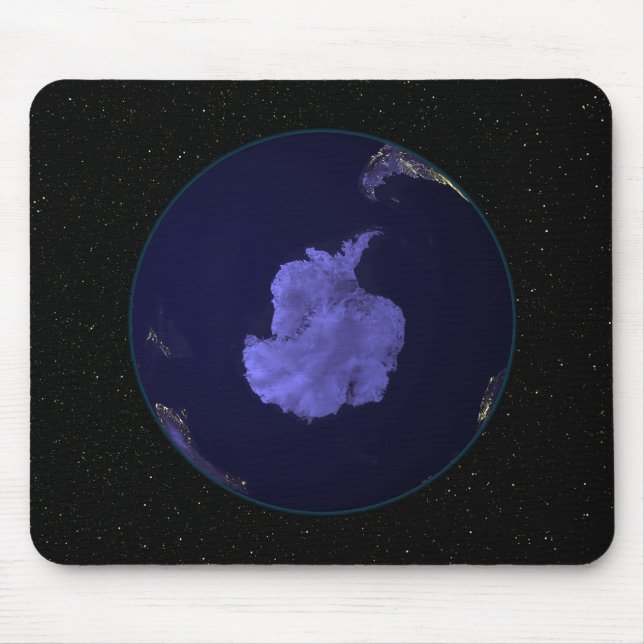 Full Earth at night showing city lights 7 Mouse Mat (Front)