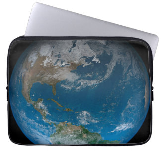 Full Earth Featuring North And South America. Laptop Sleeve