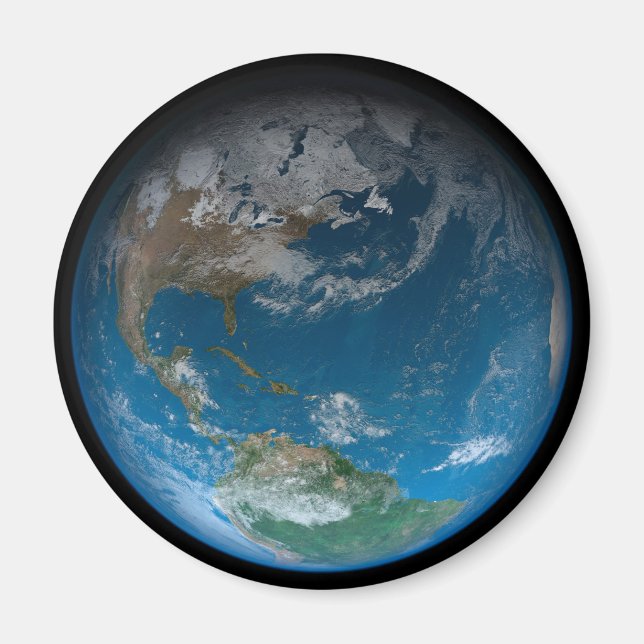 Full Earth Featuring North And South America. Magnet (Front)