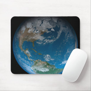 Full Earth Featuring North And South America. Mouse Mat