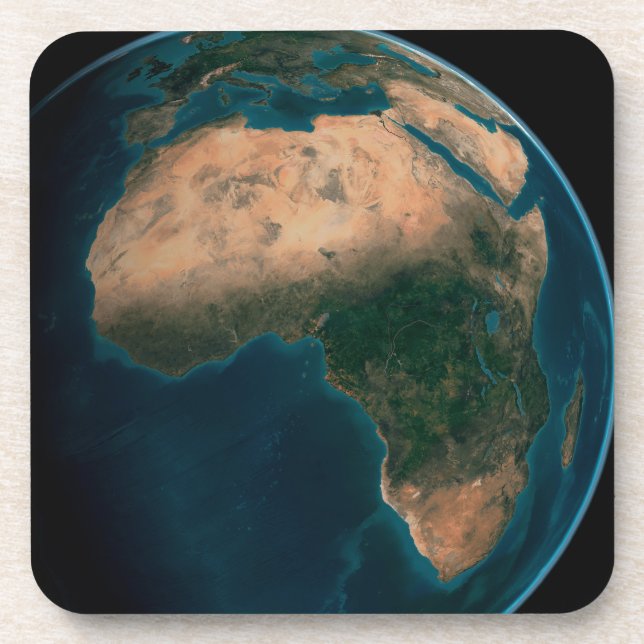 Full Earth From Space Above The African Continent. Coaster (Front)