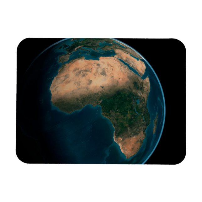 Full Earth From Space Above The African Continent. Magnet (Horizontal)