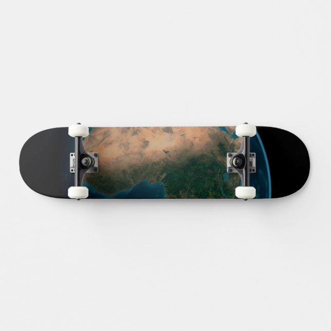 Full Earth From Space Above The African Continent. Skateboard (Horz)