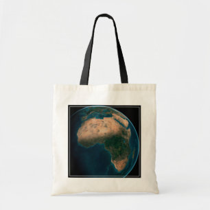 Full Earth From Space Above The African Continent. Tote Bag