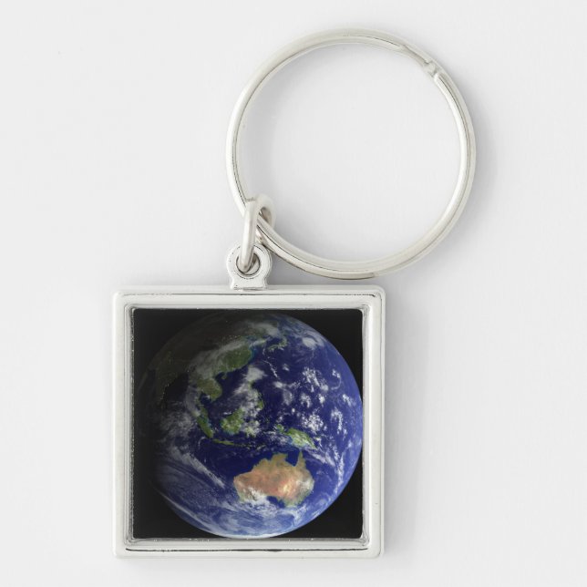Full Earth from space showing Australia Key Ring (Front)