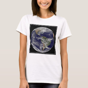 Full Earth Showing A Powerful Winter Storm. T-Shirt