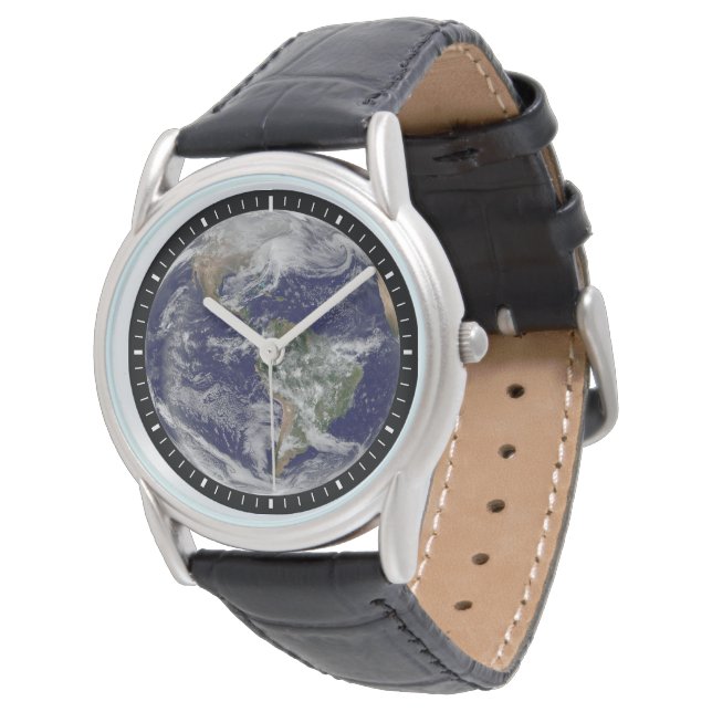 Full Earth Showing A Powerful Winter Storm. Watch (Angled)