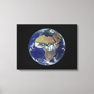 Full Earth Showing Africa and Europe Canvas Print
