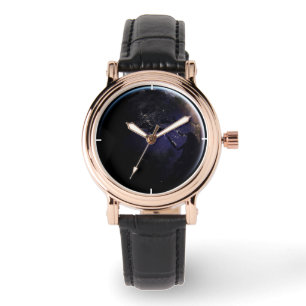 Full Earth Showing City Lights Of Europe At Night. Watch