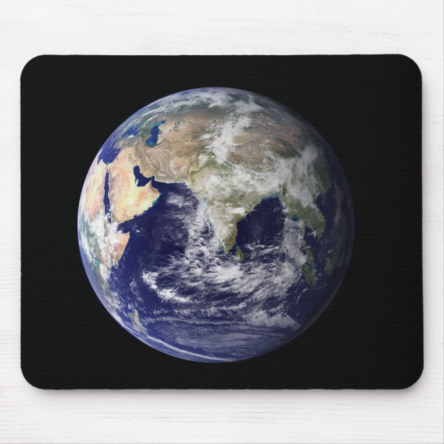 Full Earth showing Europe and Asia Mouse Mat (Front)