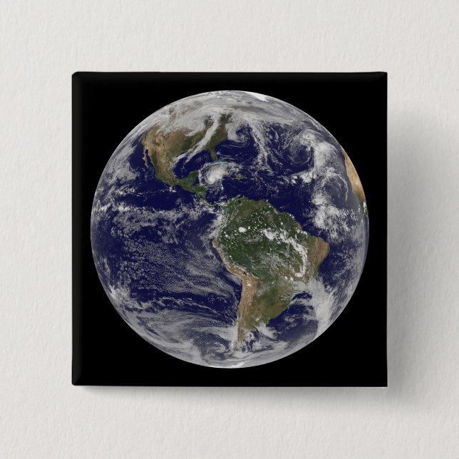 Full Earth showing Hurricane Paloma 15 Cm Square Badge (Front)