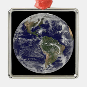 Full Earth showing Hurricane Paloma Metal Tree Decoration