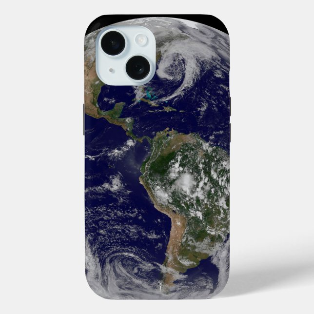 Full Earth Showing Low Pressure Systems. Case-Mate iPhone Case (Back)