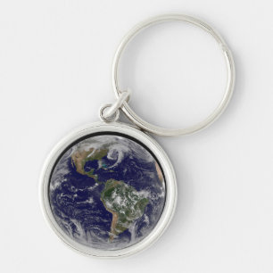 Full Earth Showing Low Pressure Systems. Key Ring