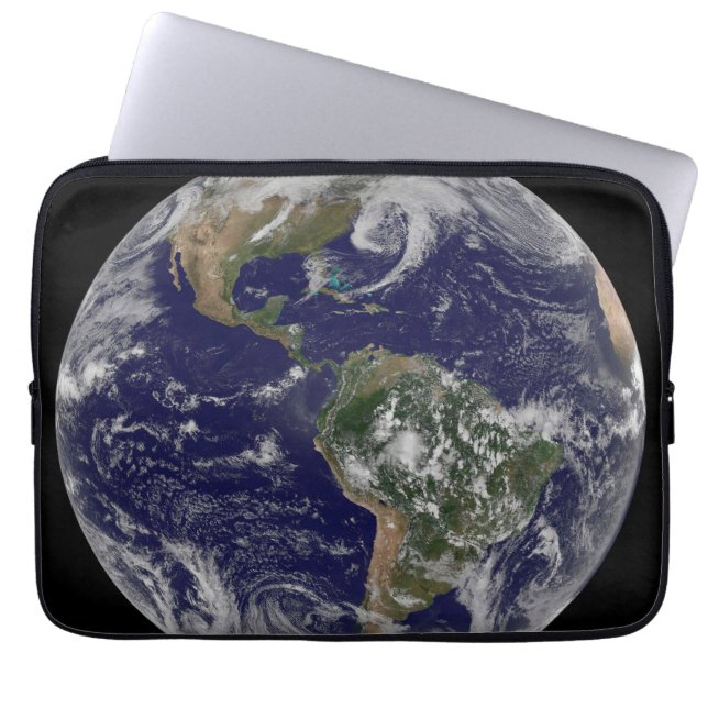 Full Earth Showing Low Pressure Systems. Laptop Sleeve (Front)