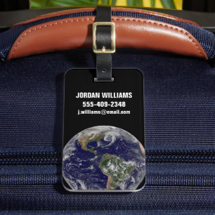 Full Earth Showing Low Pressure Systems. Luggage Tag