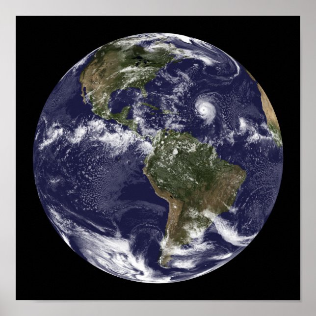 Full Earth showing North America 2 Poster (Front)